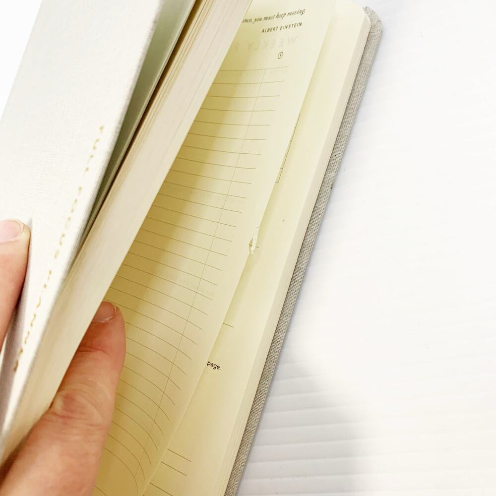 Full Focus Planner Michael Hyatt Journal Hardcover Quarterly Beige 9x6" UNUSED - Picture 5 of 7